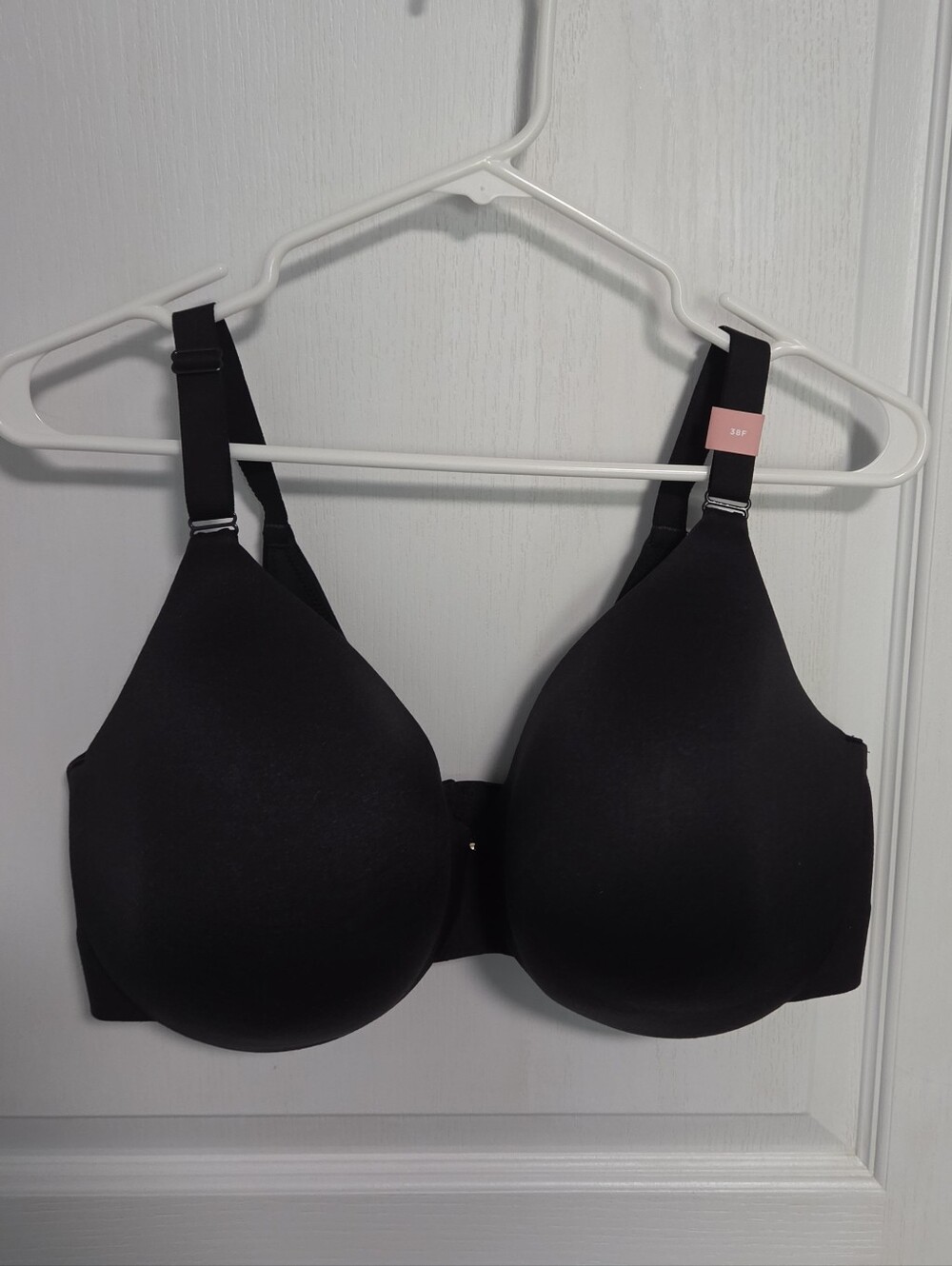 Cacique Bra Back Smoother Lined Full Coverage Underwire Black 38F